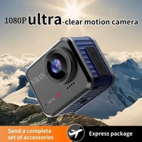 HD Portable Mini Action Camera 4K 60FPS Wifi Remote View 1.54 Inch Screen160° Wide Angle Sports Video Recorder lP68 Waterproof