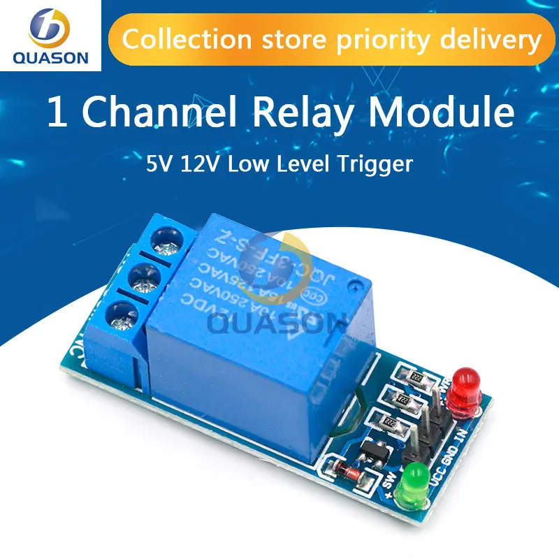 1PCS 12V low level trigger One 1 Channel Relay Module interface Board Shield For PIC AVR DSP ARM MCU Arduino