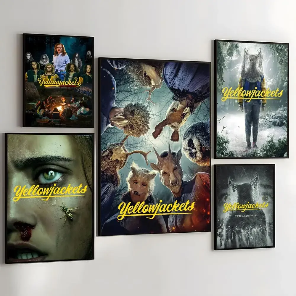 Thriller Television Y-Yellowjackets Painting Calligraphy Self Adhesive Wall Art Waterproof Print For Bedroom Hallway Home Decor