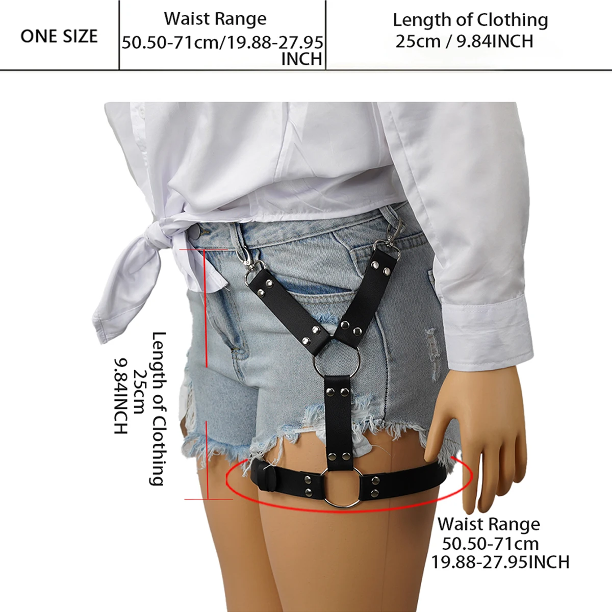 حزام الساق الجلدية للرجال مثير الساق تسخير الجلود صنم الملابس الداخلية BDSM ملحق للرجال ، الرجال الجلود الساق تسخير #5