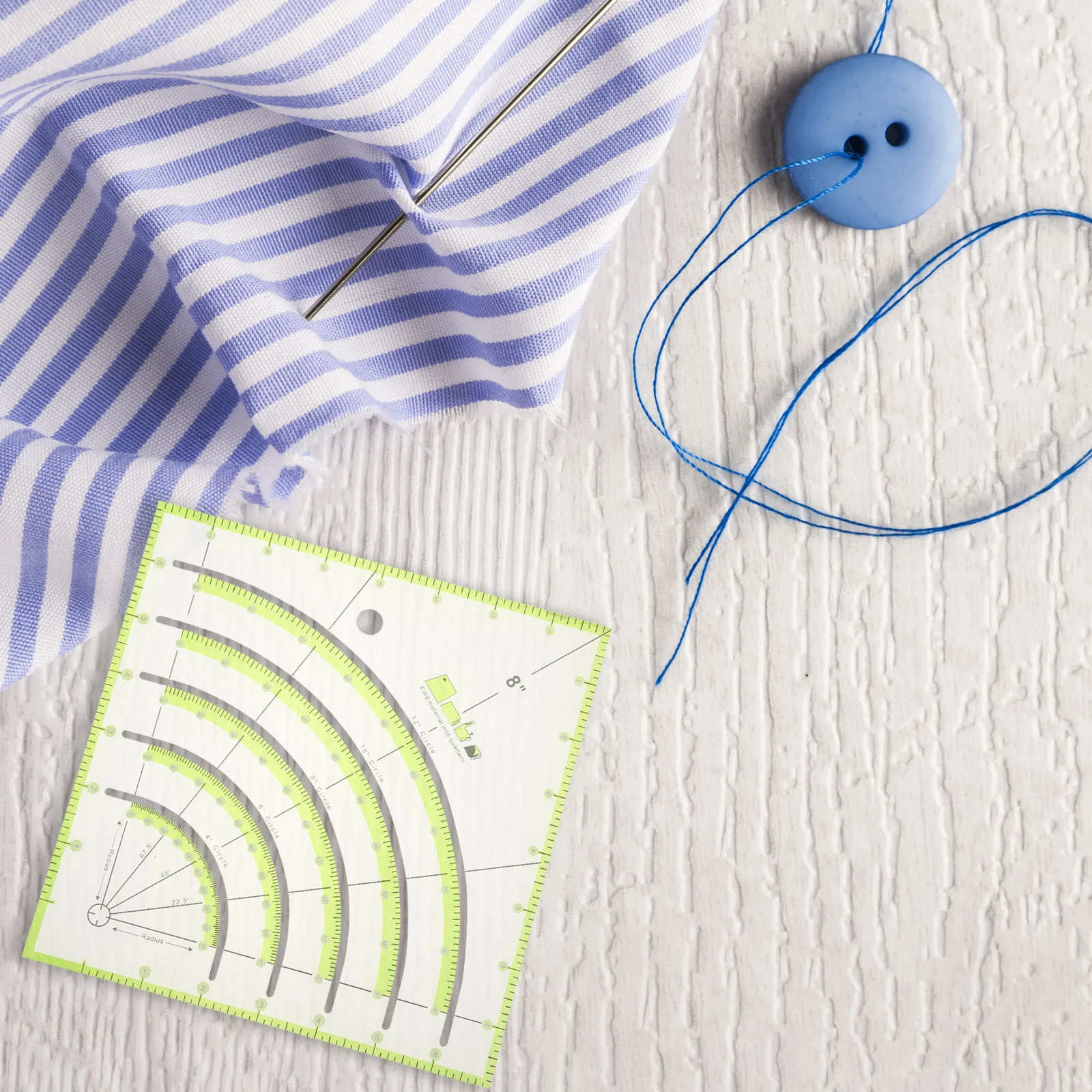 قالب خياطة اللحف من الأكريليك الشفاف، مسطرة متينة متعددة الوظائف لمشاريع الخياطة DIY، أدوات مرقعة، مسطرة مرقعة