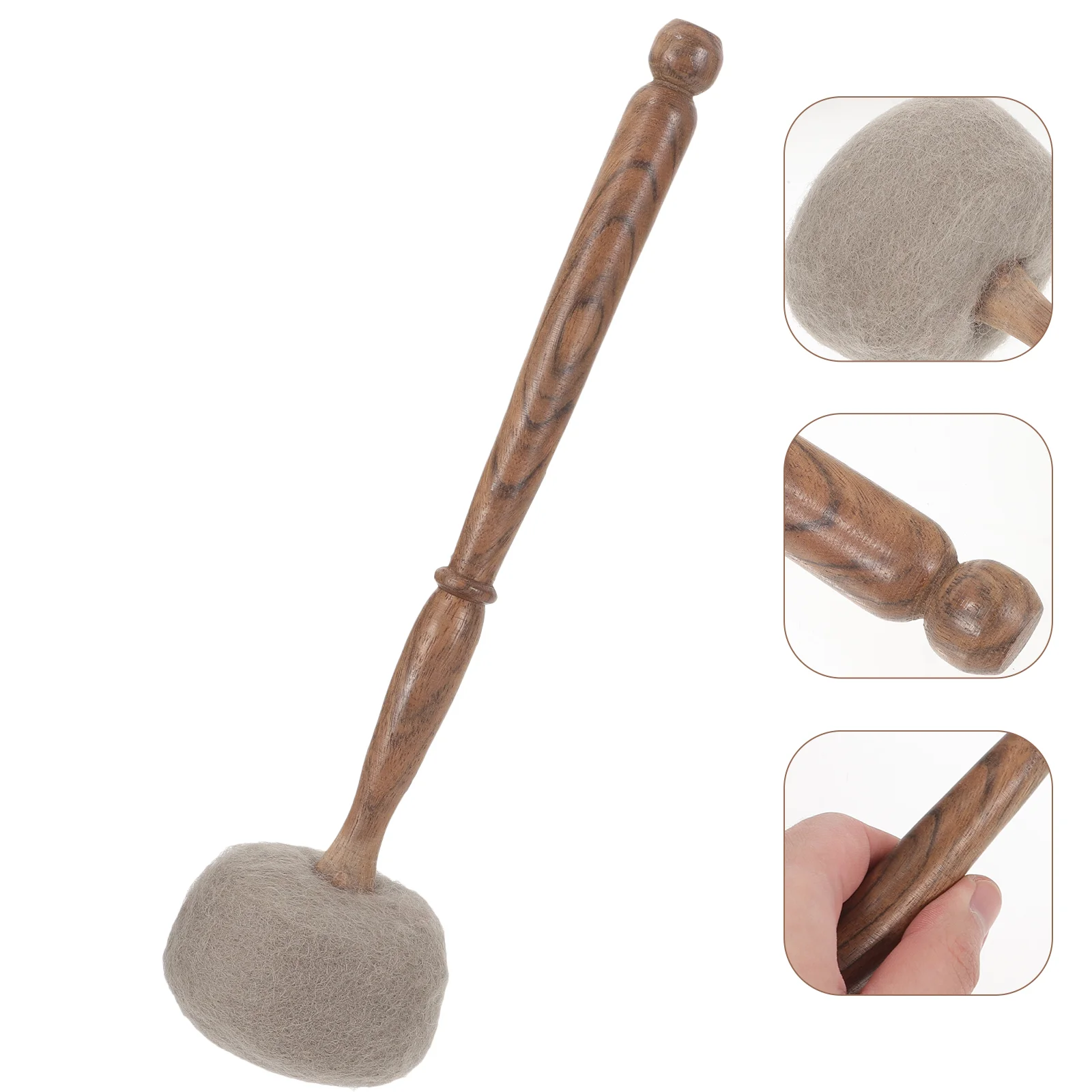 Buddha Sound Bowl Hammer Singing Accessory Parts Meditation Stick Mallet Wooden Felt Striker