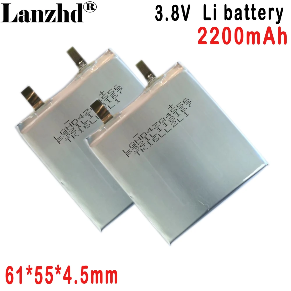 455561 Li polymer lithium battery 2200mAh  high voltage 3.8V for mobile phone built-in electric fast charging source