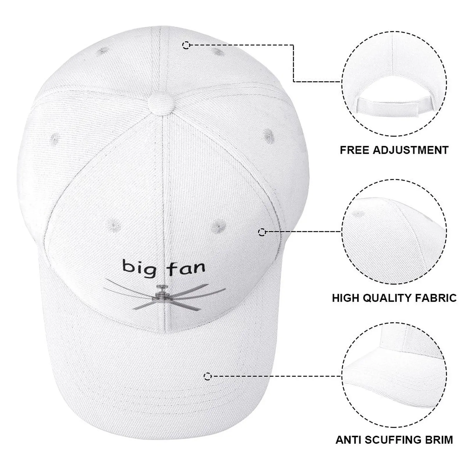 Big Fan Baseball Cap Rugby Golf Cap Herren Damen