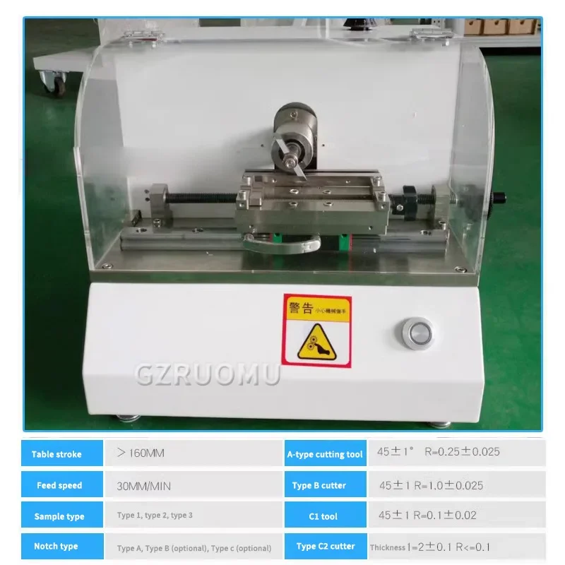 Electronic Notching Equipment Impact Testing Machine Plastic Notch Impact Strength Tester Simple Supported Beam Testing Machine