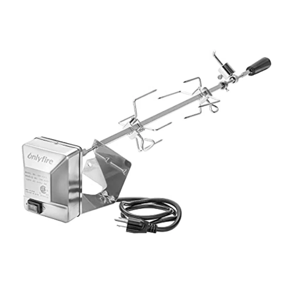 

Stainless Steel BBQ Rotisserie Kit for Weber Genesis 310/330 Year Under 2016 Spirit 310/330 Series Gas Grills - 3/8" Square Spi