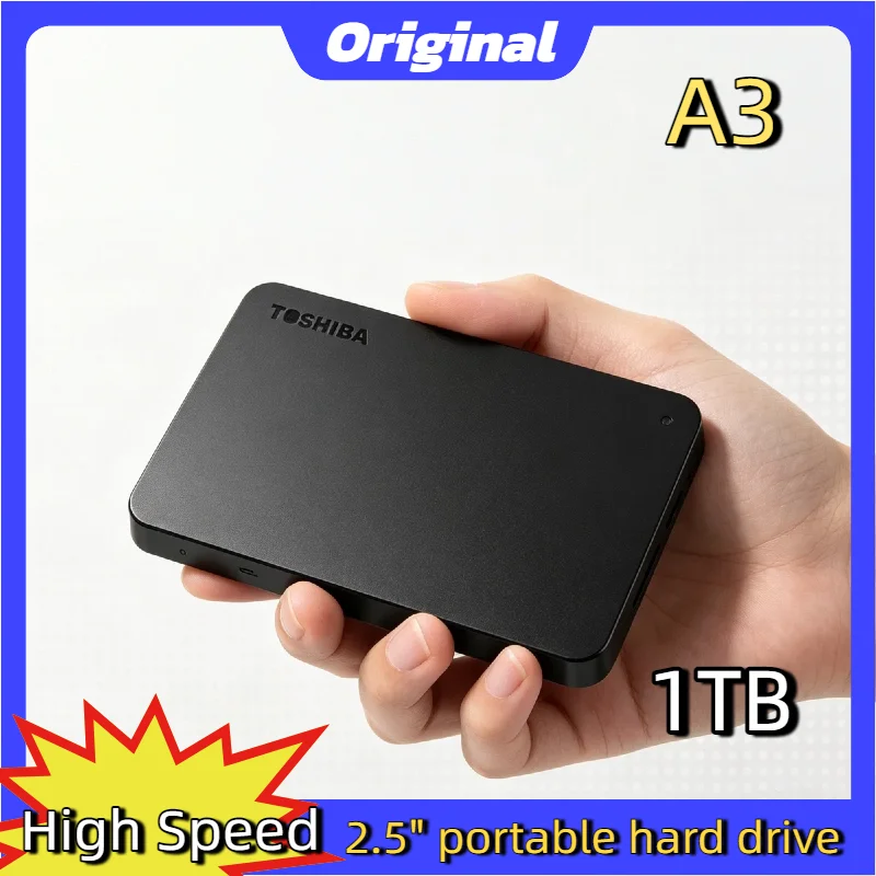 

For Toshiba OEM A3 500GB 1TB 2TB Expansion USB3.0 External HDD 2.5 Inch Portable Hard Disk Drive Box Storage Compact Pro