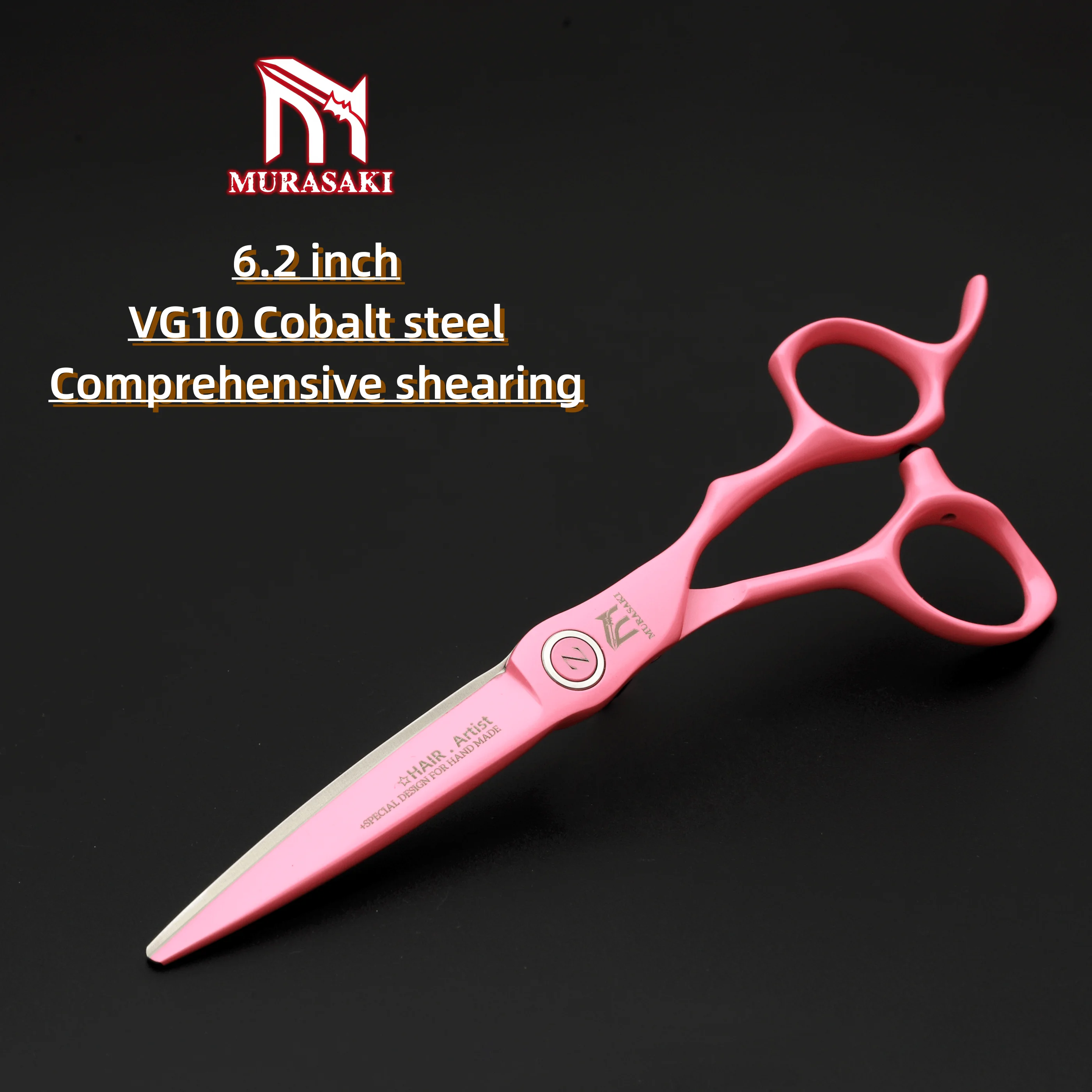 MURASAKI VG10 Stahl Friseurscheren, 6,0 Zoll Effilierscheren, Ergonomisches Design Haarschneidewerkzeuge, Sehr Scharf und Langlebig – Detail 15