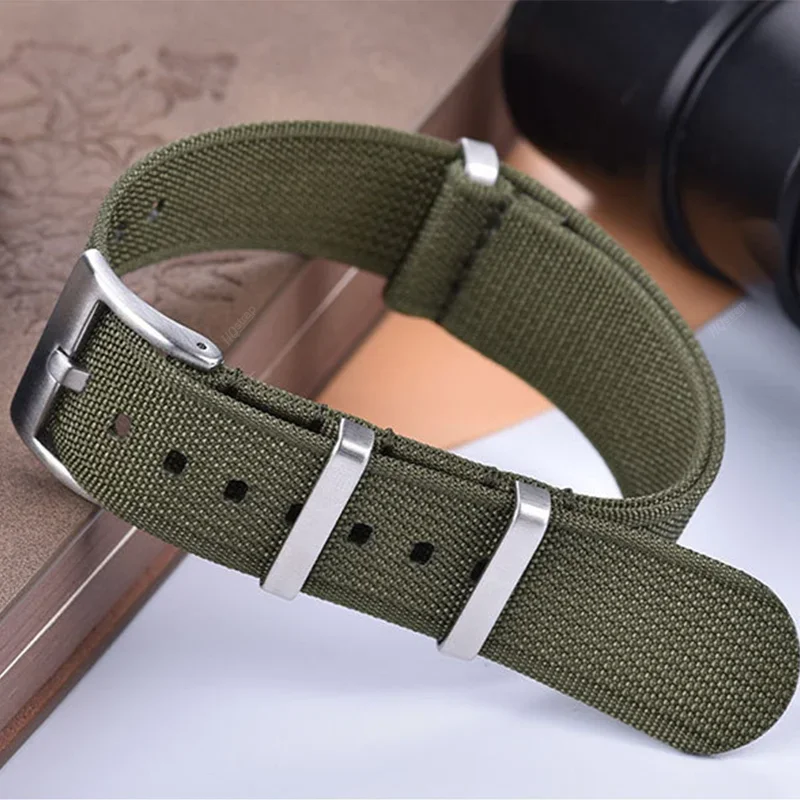 Solid Buckle Nylon Watch Band 18mm 22mm 20mm Universal Strap for Seiko Bracelet for Rolex Gaxye Watch 4 5 3 Watch Accessories