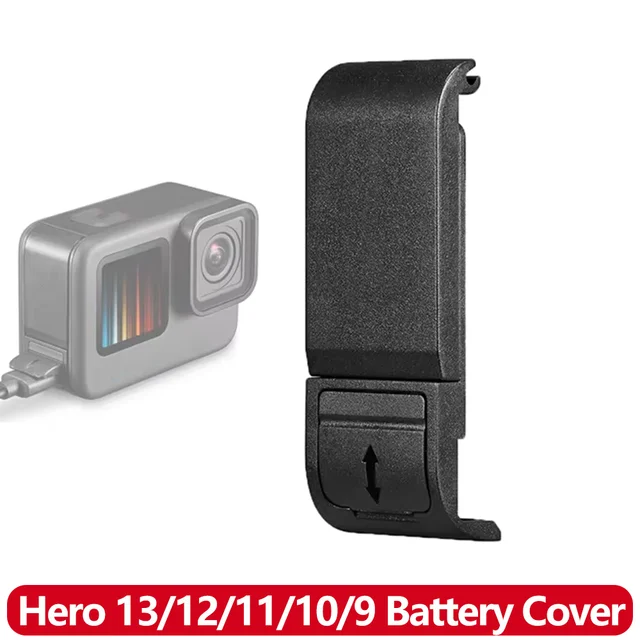 Zamienna pokrywa boczna baterii ABS do GoPro Hero 13 12 11 10 9 Action Camera, port ładowania USB-C, pyłoszczelna część naprawcza