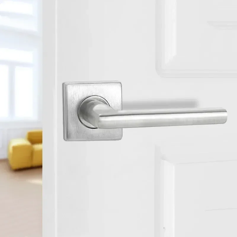 1Pc RVS Schuur Deurgrepen Interieur Achtergrond Muur Onzichtbare Deurklink Enkelzijdige Houten Deurknop Home Hardware - afbeelding 1