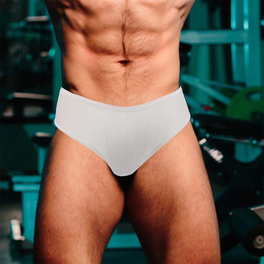 5 قطعة ملابس داخلية للرجال للاستعمال مرة واحدة قماش محبوك قابل للتنفس ملابس داخلية مريحة للياقة البدنية ملابس داخلية للاستعمال مرة واحدة للرجال