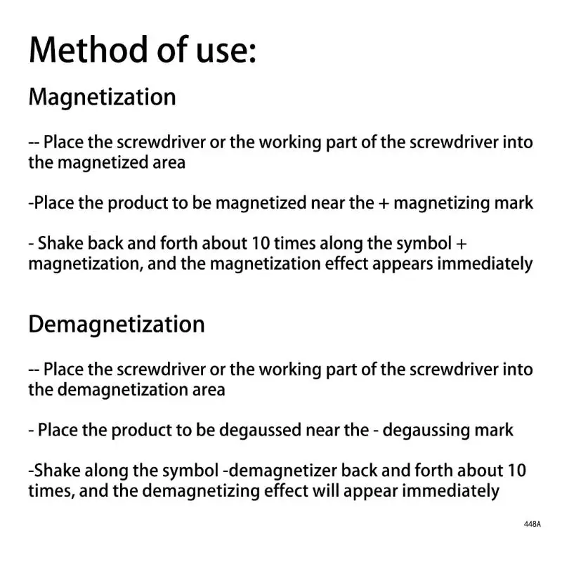 Universal Magnetizer & Demagnetizing Tool for Screwdrivers Bits & Tool Tips Magnetization Screws & Bolts Magnetising