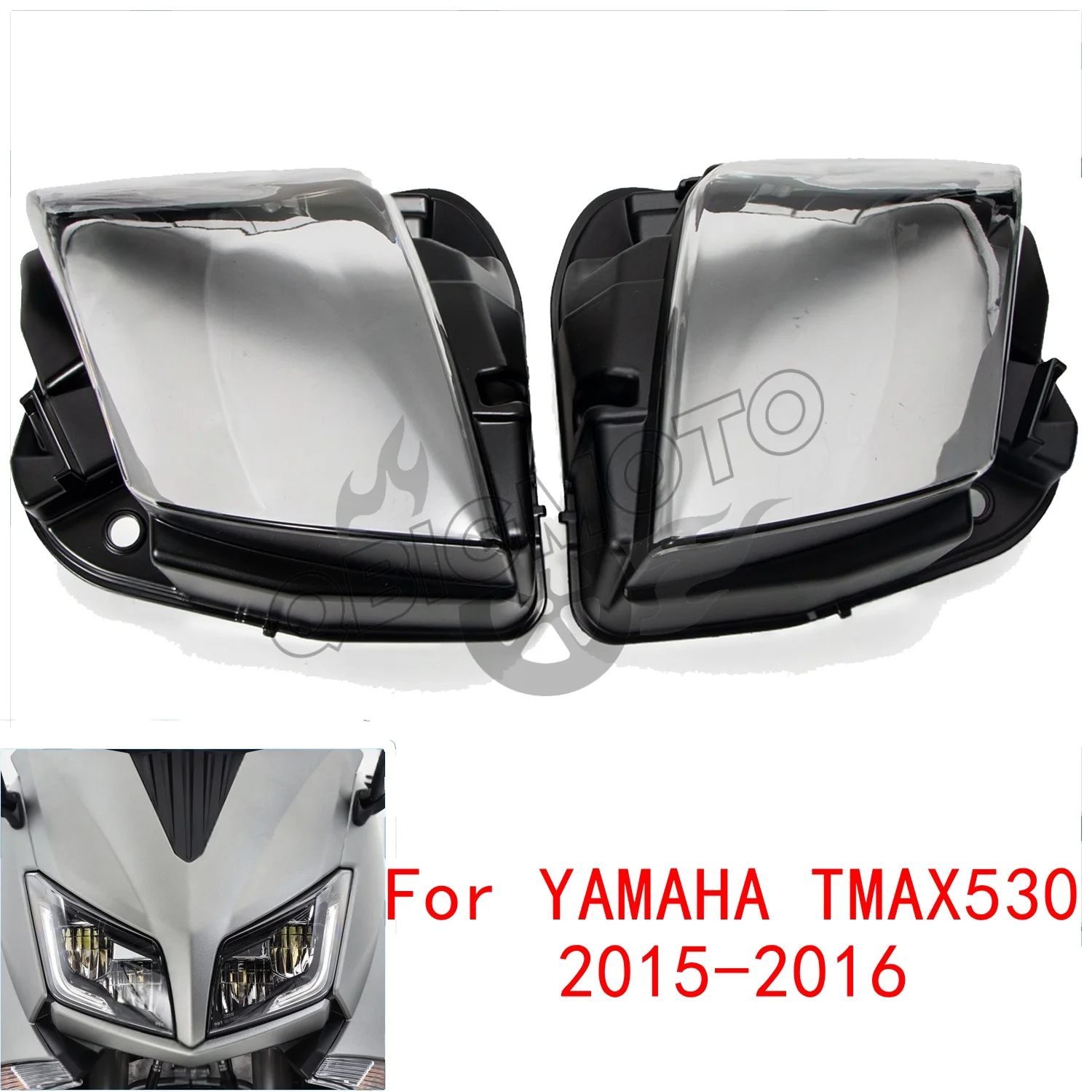 

Защитная крышка/корпус передней фары для мотоциклов YAMAHA TMAX530 T-MAX530 TMAX T-MAX 530 2015-2016