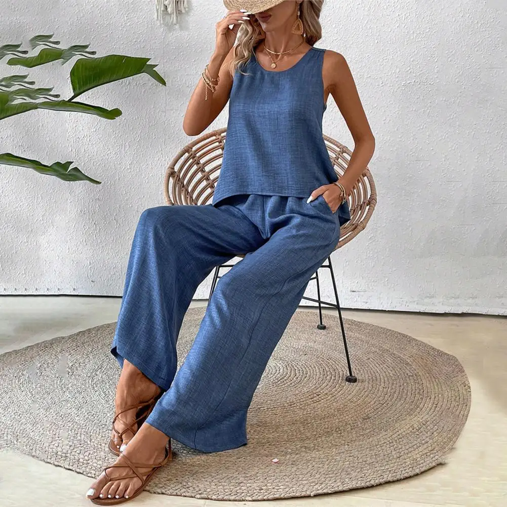 

2 Pieces Women's Sets 2025 Spring Summer Splicing Pullover Suit Tops And Pants Suits Two Piece Set Matching Tracksuit Outfit