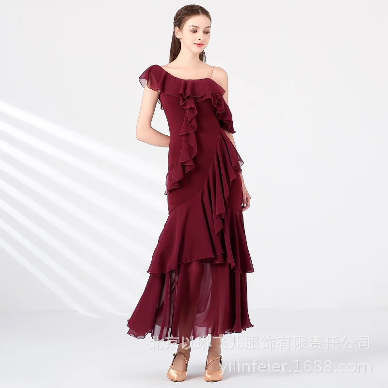 

ODBD1366 Hot Sale High Quality Performance Wear Women Ballroom Competition Dress