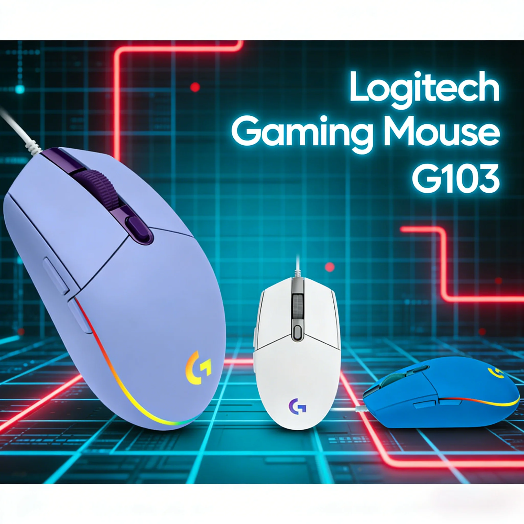 

Logitech G102: Легкий дизайн для быстрых движений
