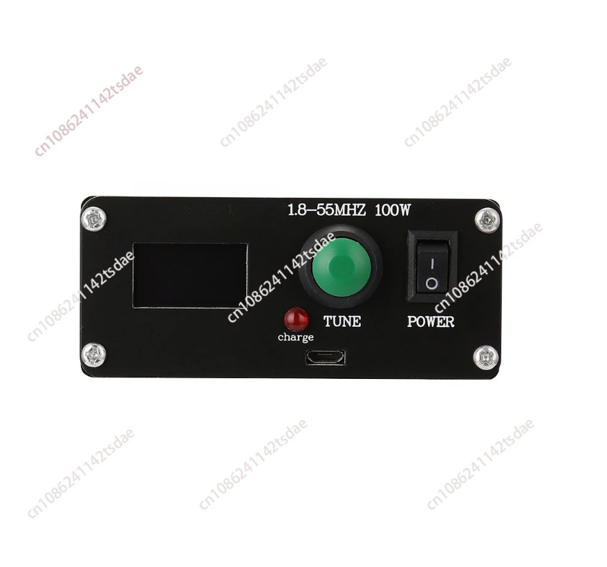 For ATU-100 1.8-55 MHz Mini Automatic Antenna Tuner 0.96 inch Finished Rechargeable Edition with Housing