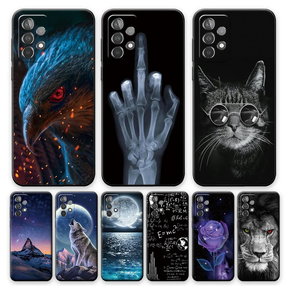 For Samsung Galaxy A32 Case Cool Phone Cover For Samsung Galaxy A52 A72 Silicone Shockproof Case For Samsung A32 A52s A72 Fundas