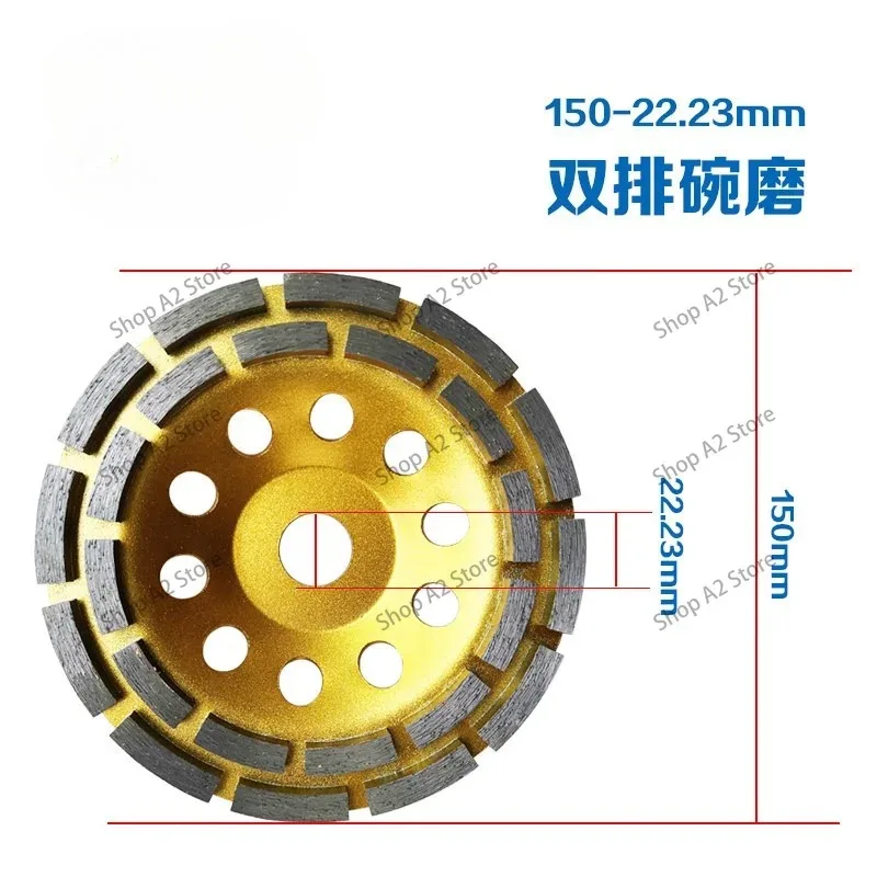 Diamond Bowl Grinding Double Row  Disc 180 Angle  Machine Wall Grinding