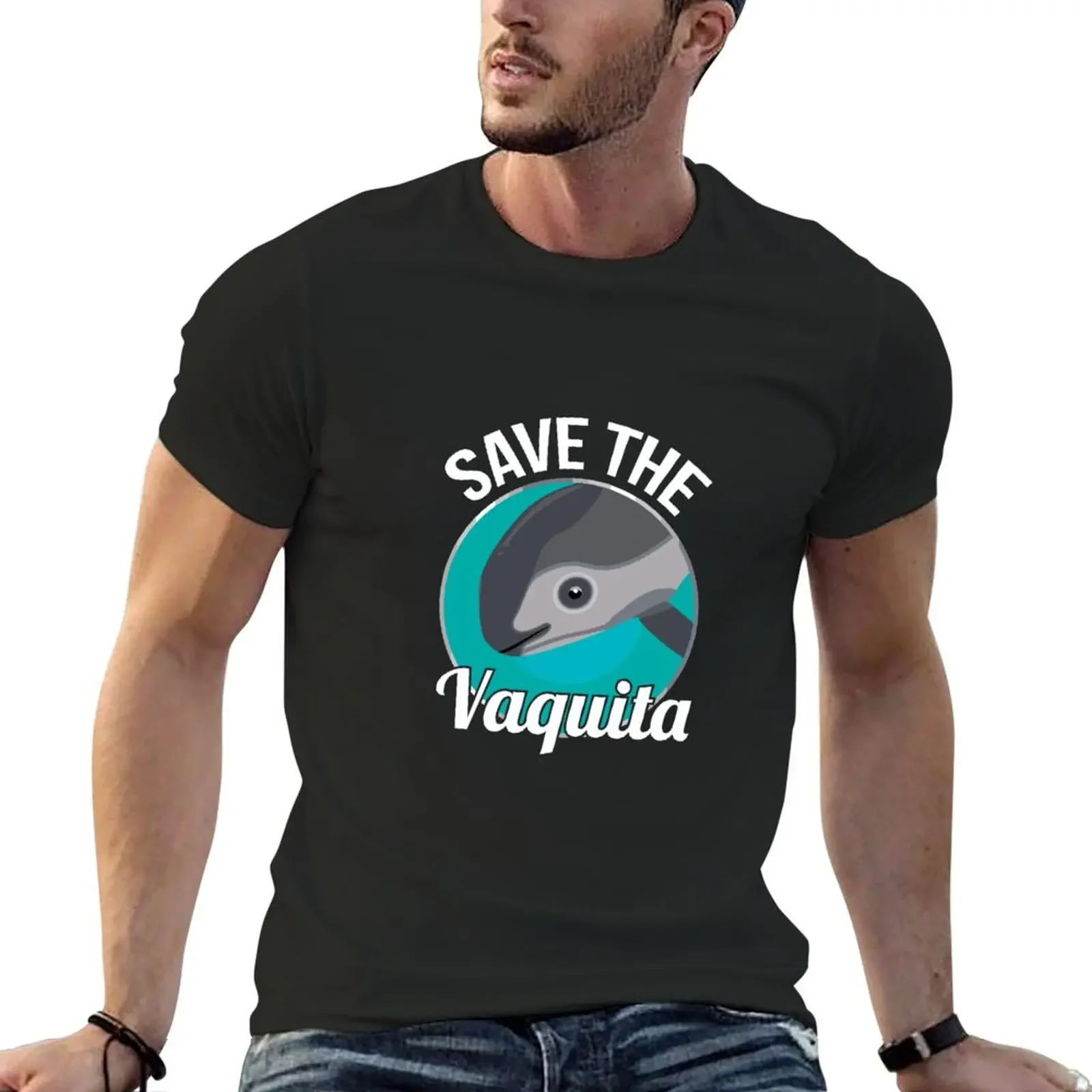 Save The Vaquita Rare Porpoise Cochito T-Shirt summer shirt for a boy cute tops blanks t shirts for men pack