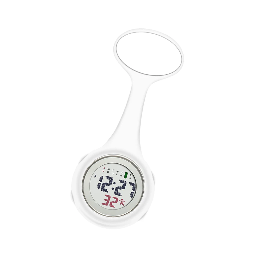 

Digital Nurse Pocket Watch Mini Alarm Clock Hanging Ladies Display Electric Fashion Accessories Gift