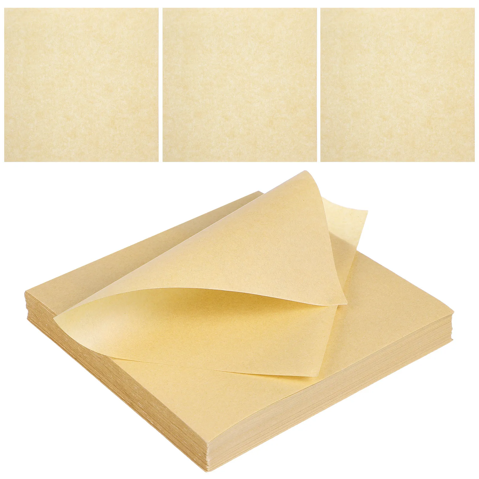 

500 Sheets Heat Resistant Oil-Proof Paper Multi-Purpose Snack Papers for Pizza Box Padding French Fries Wrapping Party Snack