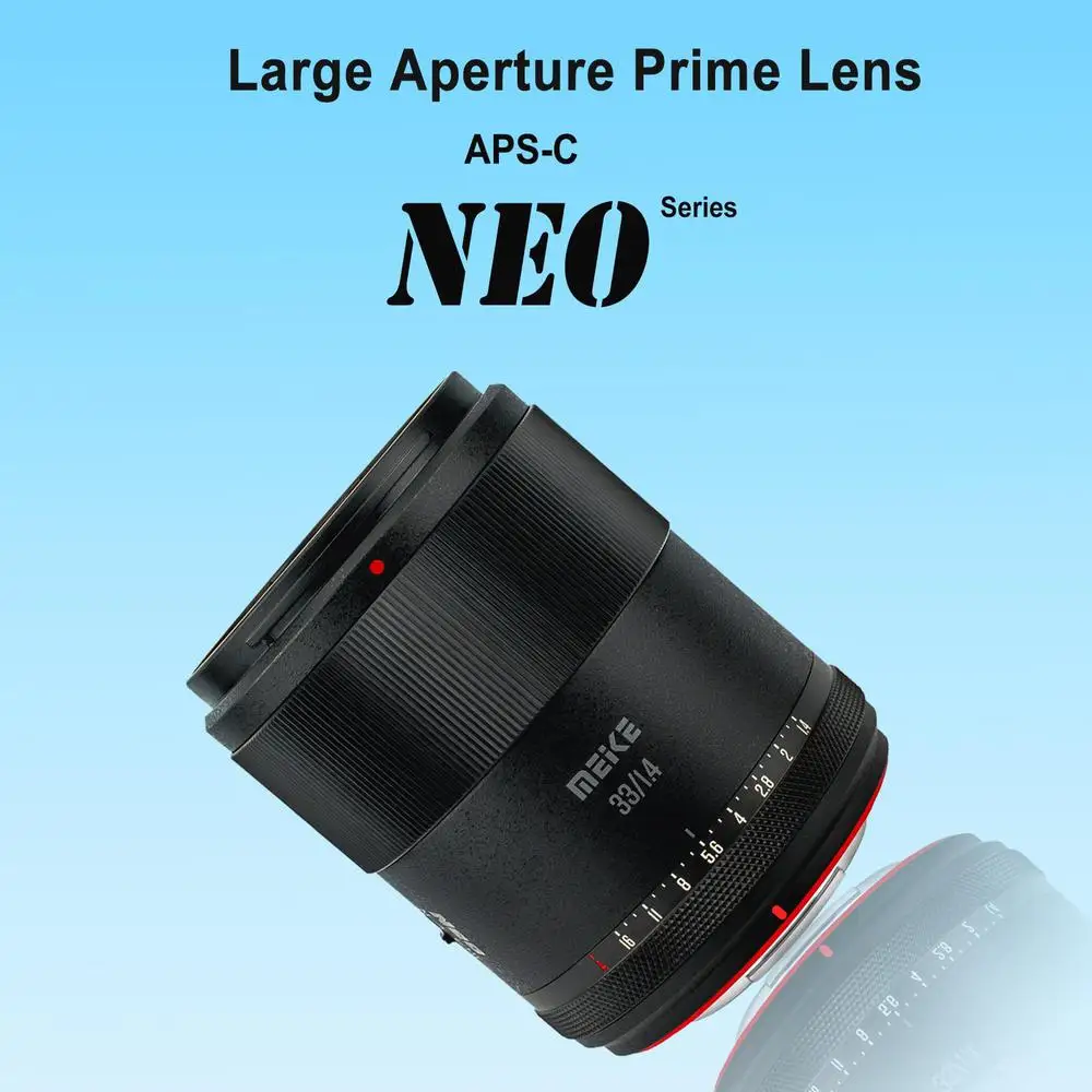 Meike 33mm F1.4 APS-C Prime Lens Large Aperture Autofocus Lens (STM Motor) for X/E/Z Mount