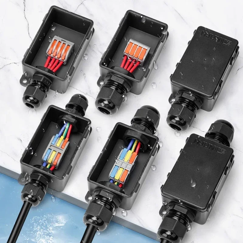 M20 PG9 2-Way with terminal 2 to 2 Outdoor Waterproof Junction Box 3 to 3 Buried Street Lights Splitter 4 to 4 Sealed Connector
