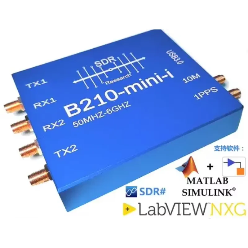 

50 МГц - 6 ГГц B210 mini SDR макетная плата с заменой корпуса для USRP Ettus UHD 2T2R MIMO 1PPS 10 МГц Замена PLUTO