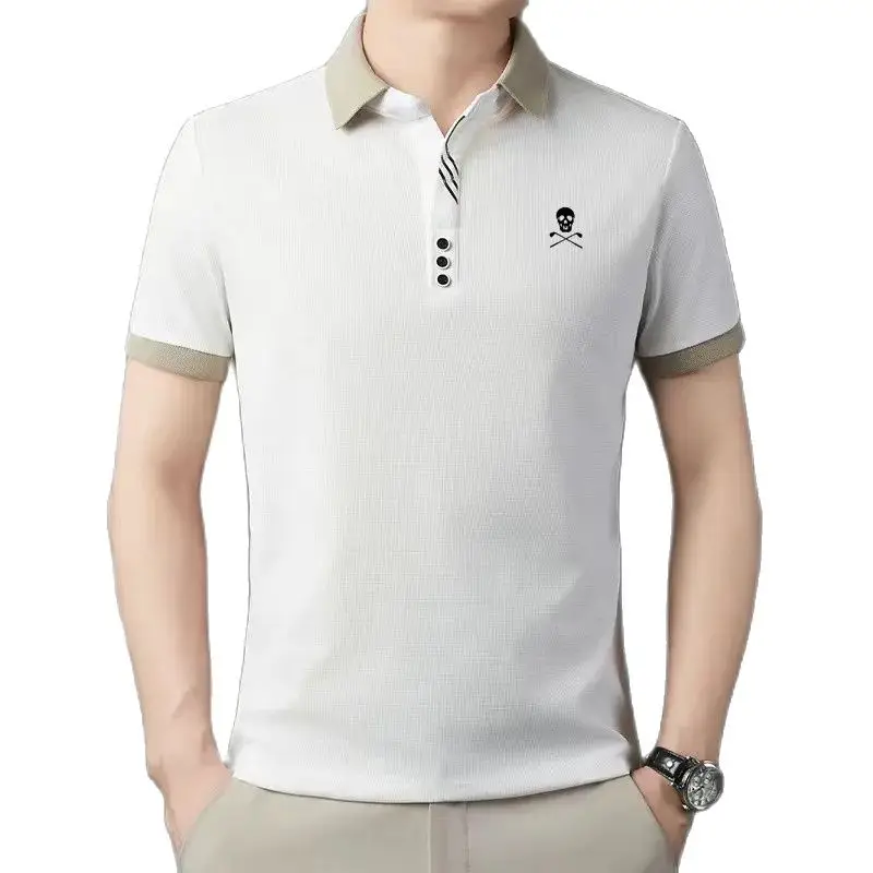 

남성골프티셔츠 Korean Polo Golf Top Men Summer Golf Wear 2024 Luxury Brand Golf Tee Fashion Casual Short Sleeve Top Men's Golf Apparel