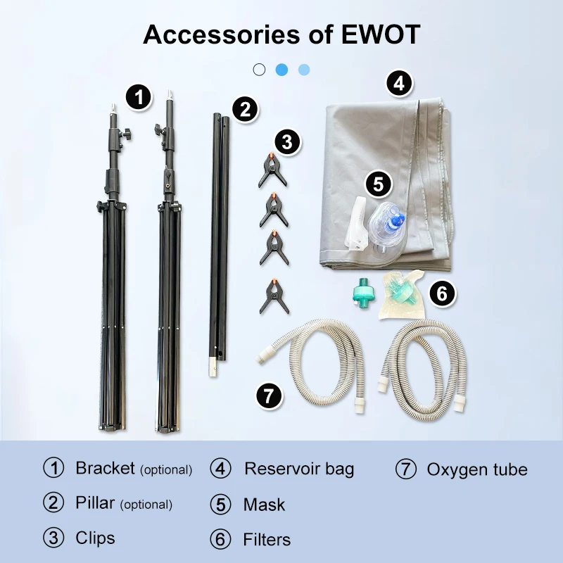 High Flow Therapy Exercise Use Home O2 Commercial Reservoir 10l EWOT Training System 1000l Bag with HBOT Therapy