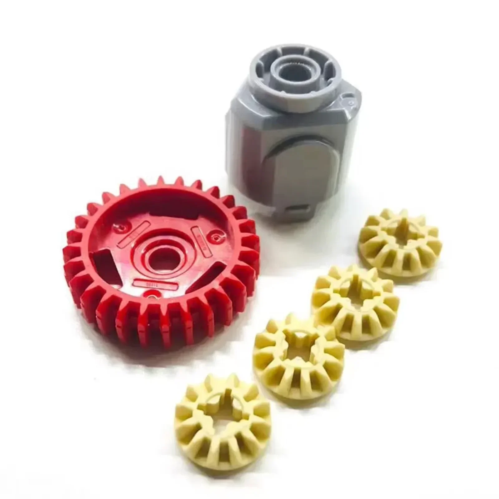 5Pcs 28T Differential Gear with Round Axle Hole for Building Blocks MOC Technical Parts 65414 65413 DIY Construction Toy Sets