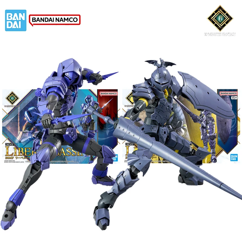 

Bandai Original Genuine Figure 30 Minutes Fantasy Model Kit 30MF Liber Assassin Liber Lancer Collection Action Figure Model Toys