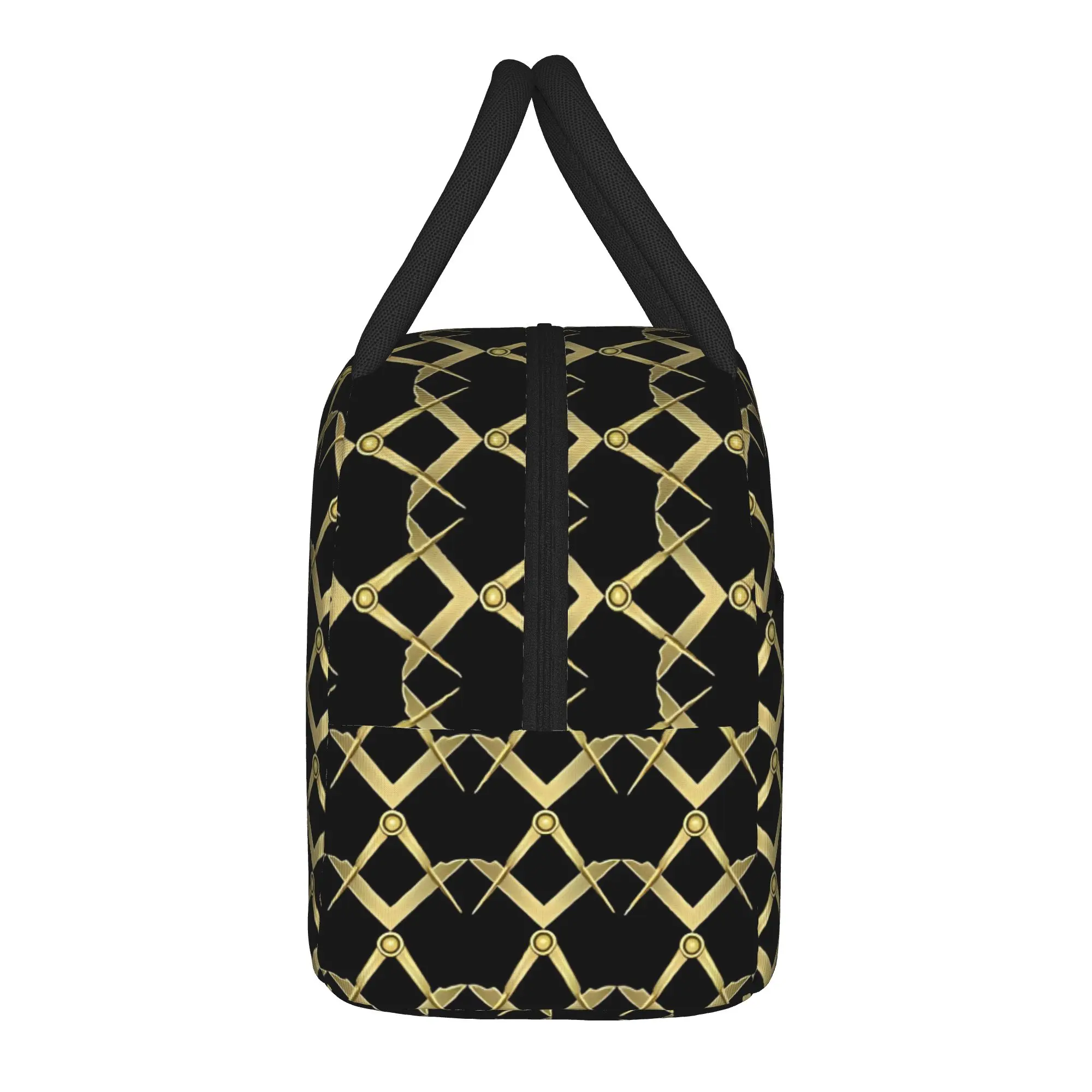 Freemason Freemasonry Masonic Insulated Lunch Bags Portable  Meal Container Thermal Bag Tote Lunch Box Travel Food Storage Bags