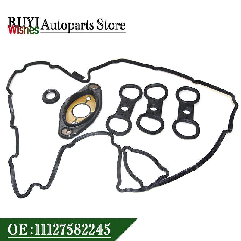 11127582245 New Valve Cover Gasket Kit 11127552280 11127559699 for BMW N52 E60 E82 E88 E90 E91 E92 E93 X3 X5 Z4 3.0L