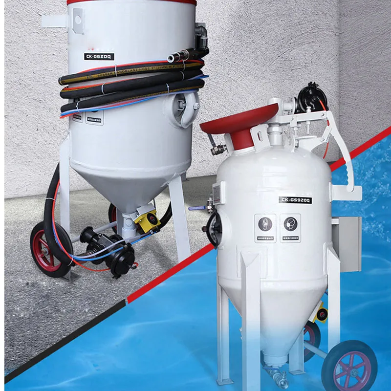 Mobile Small High-pressure Sandblasting Machine Sandblasting Tank Manual Derusting Water Sandblasting Equipment Accessories