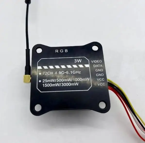 

5.8GHz 3W VRX FPV Drone VTX Transmitter 48CH VRX Receiver with 1W/2W Output for FPV Racing Drone RC Parts