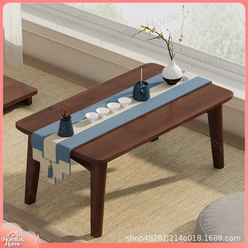 for Bay Window Folding Table Household Chinese Coffee Tatami Sill Balcony Nanzhu Tea Ceremony Short Bed Computer Desk