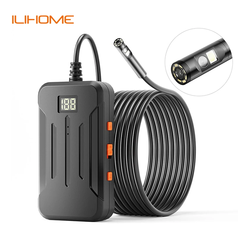 Industrial WIFI Endoscope HD1080P Single Dual Lens Camera 8MM/5.5MM/3.9MM Car Inspection Borescope IP68 Waterproof 2600mAh LEDs