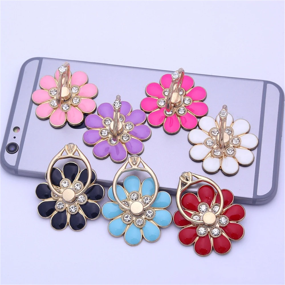 Stable Support Phone Holder Not Easy To Loose Mobile Phone Ring Firm And Smooth Arbitrary Rotation Metal Support Good-looking image 3