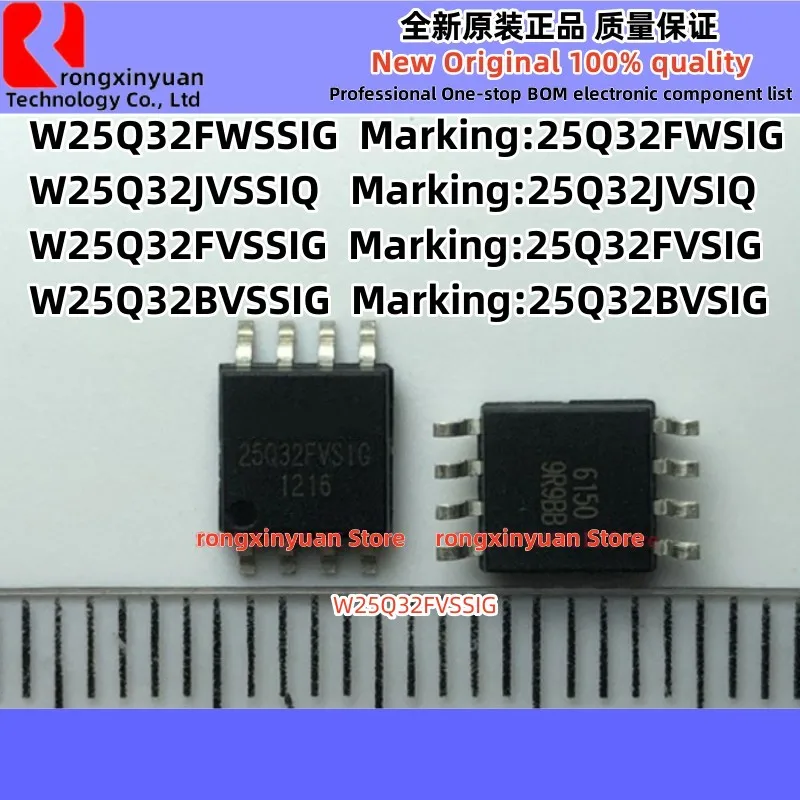 

10Pcs W25Q32JVSSIQ 25Q32JVSIQ W25Q32JVSIQ W25Q32FWSSIG 25Q32FWSIG W25Q32FVSSIG 25Q32FVSIG W25Q32BVSSIG 25Q32BVSIG SOP-8 100% new