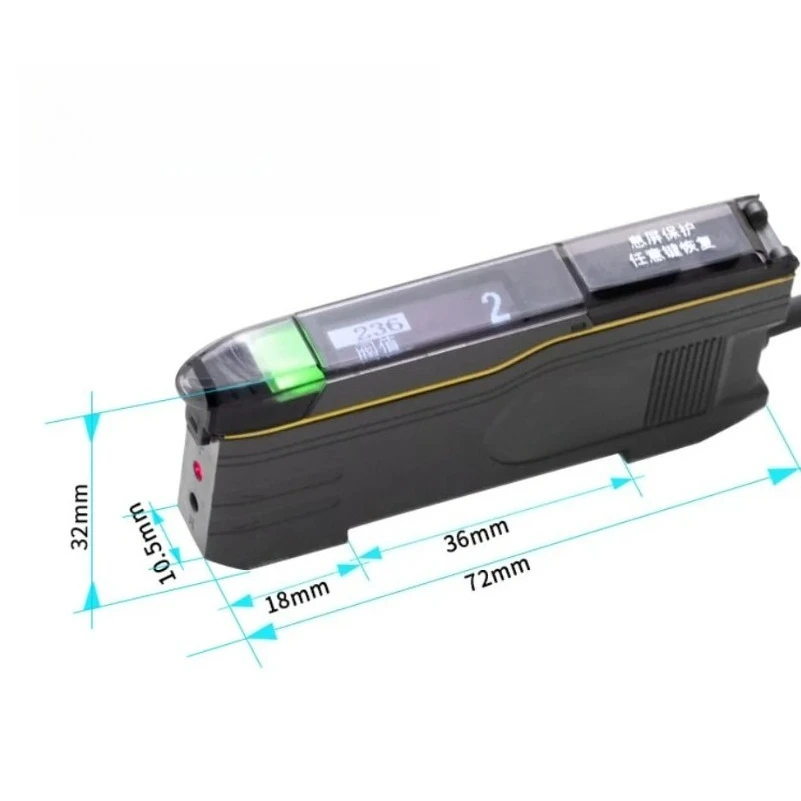 Chinese Amplifier Dual Display Optical Fiber Amplifier Fibre Optical Sensor Diffuse Reflection Correlation lens