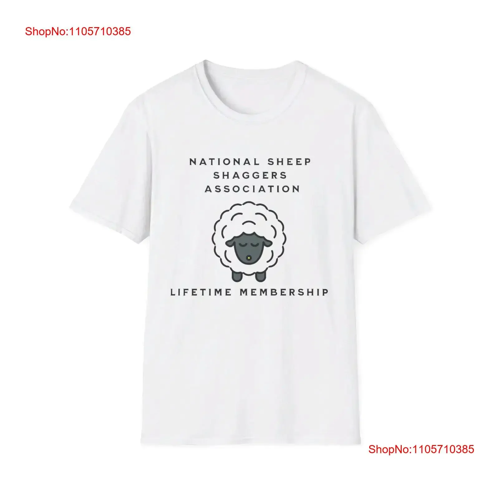 National Sheep Shagger Association Lifetime Membership T Shirt Funny for Him Her Birthday Present Stag Do Hen Humorous vintage