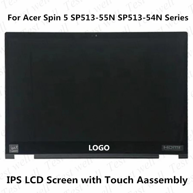 

Original 13.5-inch Laptop IPS Touch with LCD Screen Assembly For Acer Spin 5 Series SP513-54N Sp513-55N N19W3 QHD 60Hz 40 Pins