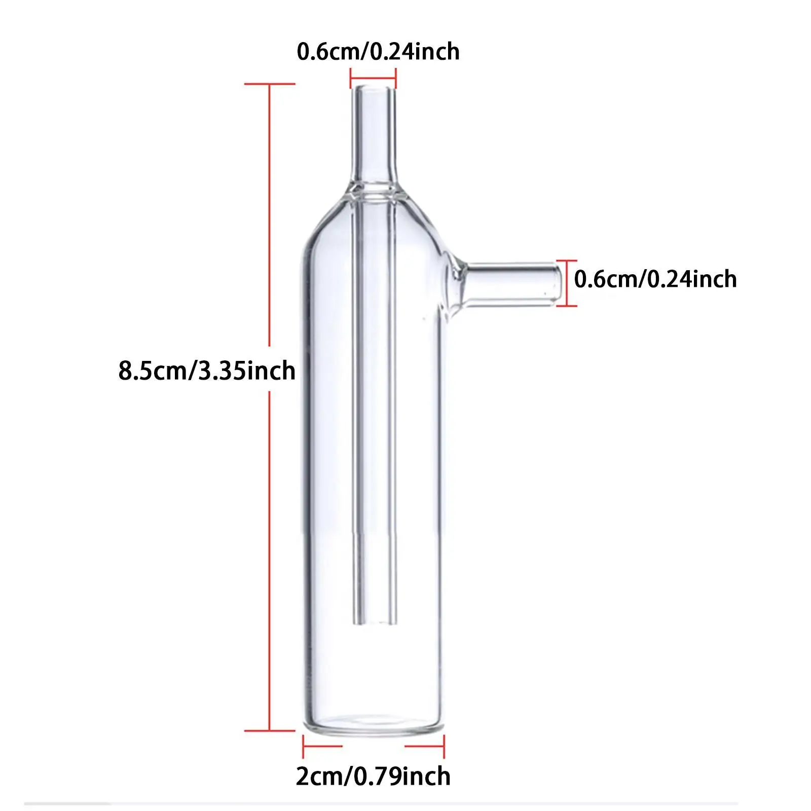 Стеклянная бутылка для отбора проб газа, стабильное профессиональное научное оборудование, практичная химия, лабораторная посуда, бутылка-поглотитель, трубка для сбора газа