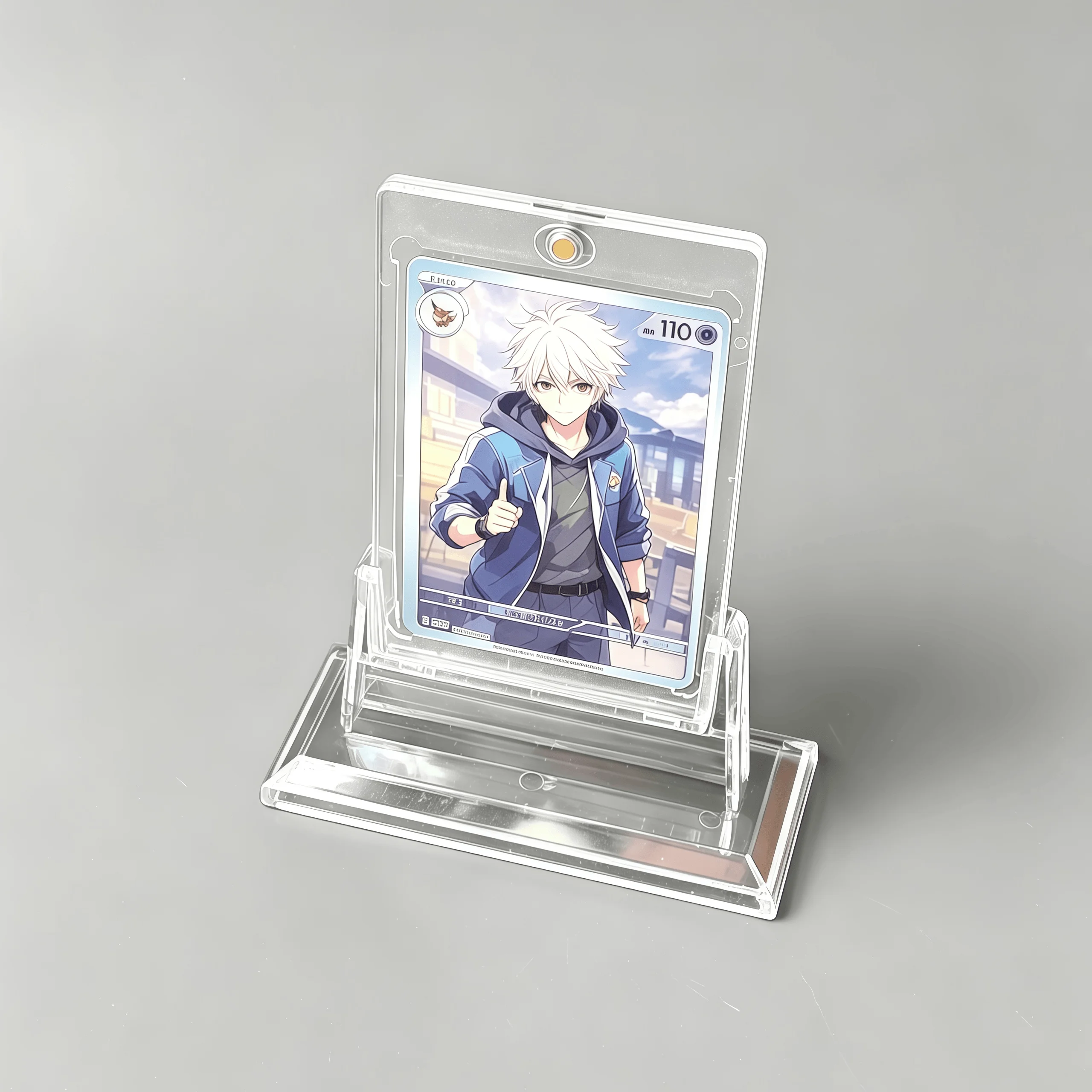 Magnetic Acrylic Card Holder Stand Clear Display Set for Pokemon Cards Photos Trading Cards
