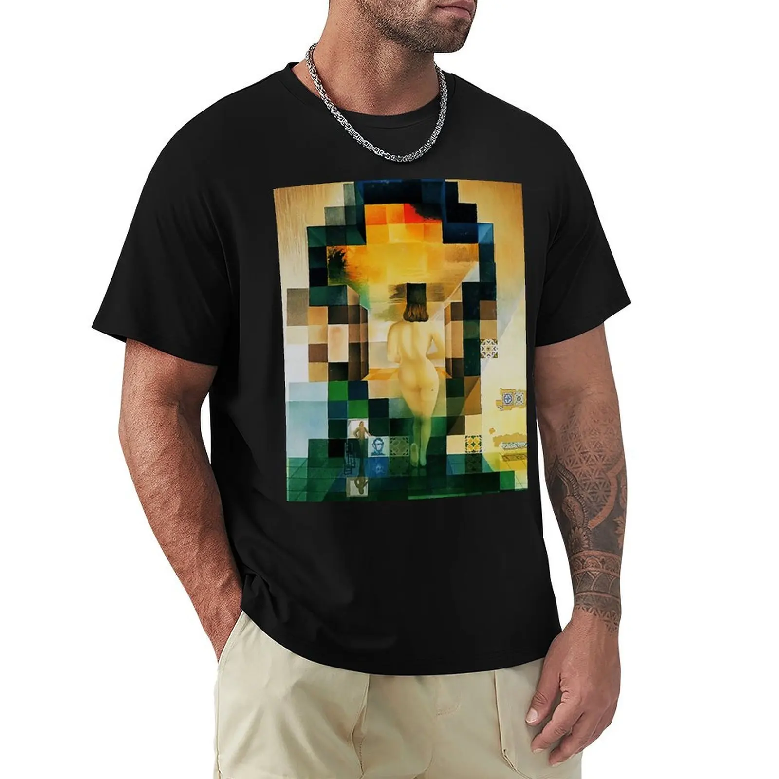 

Lincoln in Dalivision by Salvador Dalí T-Shirt Festival Casual Short Sleeve