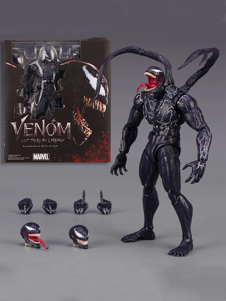 ERSTAUNLICHE YAMAGUCHI Venom Carnage Actionfigur Spider Man Legends Sammlerstück Statue mit beweglichem Gesicht Modellpuppe für Kinder als Spielzeug – Detail 33
