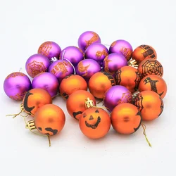 12pcs Halloween Decorative Paint Balls Festival Party Hanging Ball Home Party Decorations Outdoor Tree Pendant